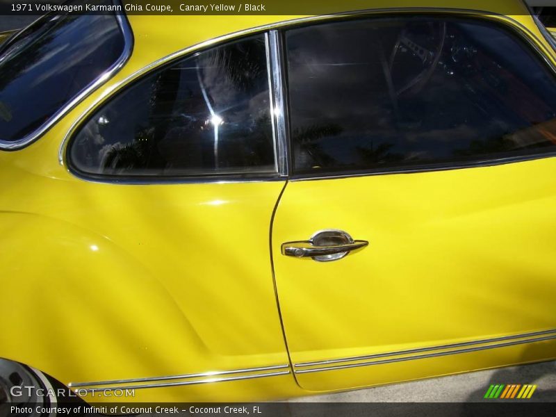 Canary Yellow / Black 1971 Volkswagen Karmann Ghia Coupe