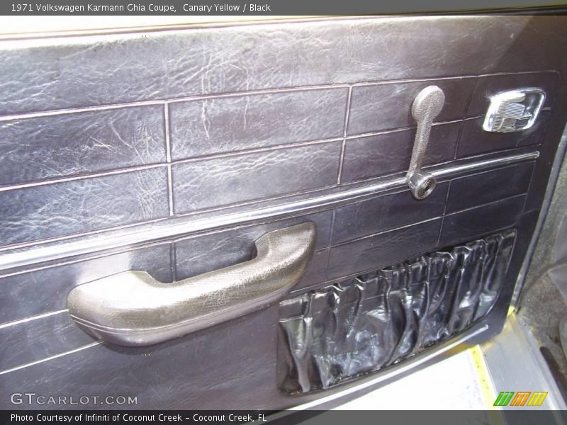 Canary Yellow / Black 1971 Volkswagen Karmann Ghia Coupe