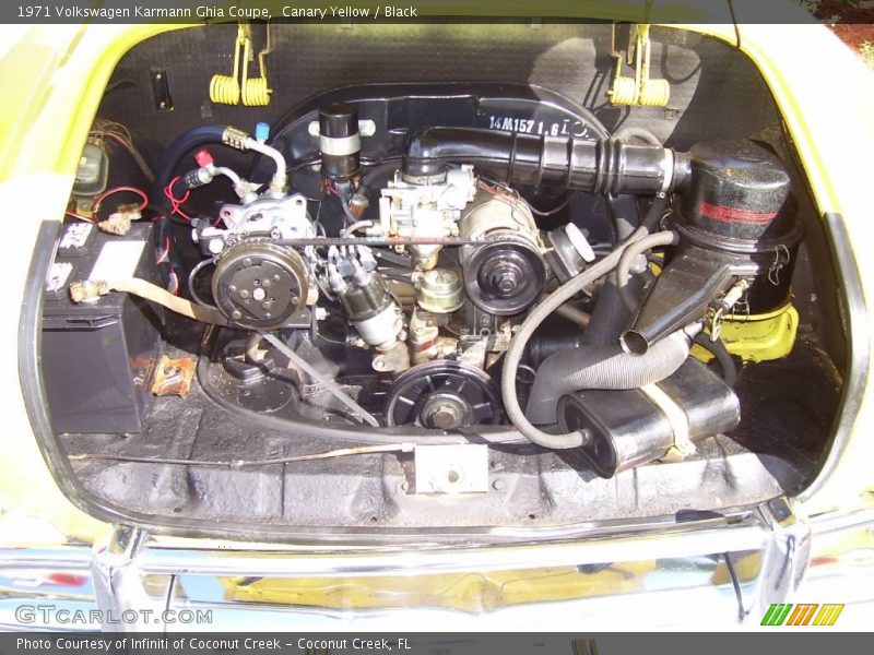 Canary Yellow / Black 1971 Volkswagen Karmann Ghia Coupe