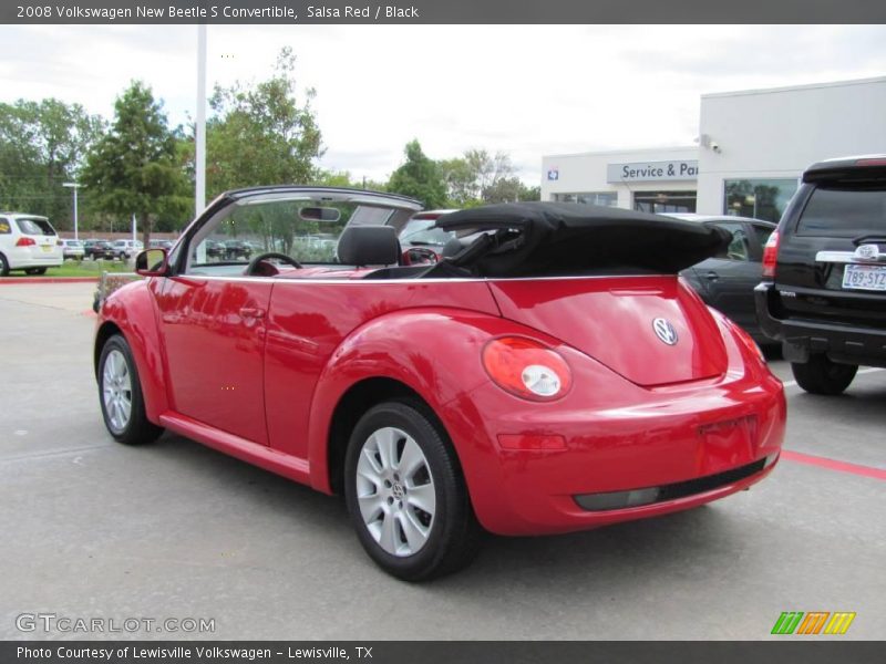 Salsa Red / Black 2008 Volkswagen New Beetle S Convertible