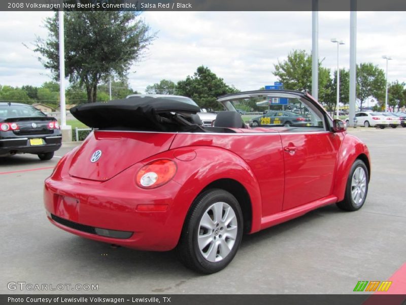 Salsa Red / Black 2008 Volkswagen New Beetle S Convertible