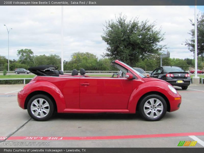 Salsa Red / Black 2008 Volkswagen New Beetle S Convertible
