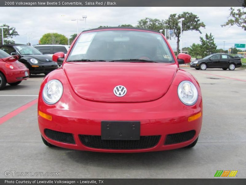 Salsa Red / Black 2008 Volkswagen New Beetle S Convertible