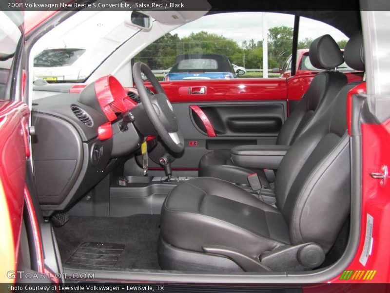 Salsa Red / Black 2008 Volkswagen New Beetle S Convertible