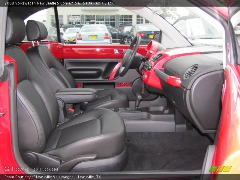 Salsa Red / Black 2008 Volkswagen New Beetle S Convertible