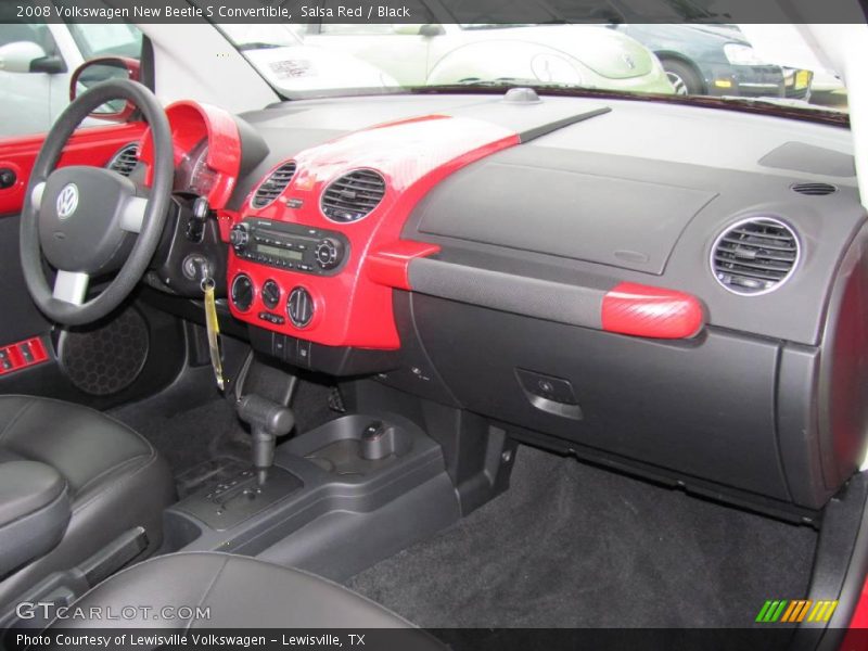 Salsa Red / Black 2008 Volkswagen New Beetle S Convertible