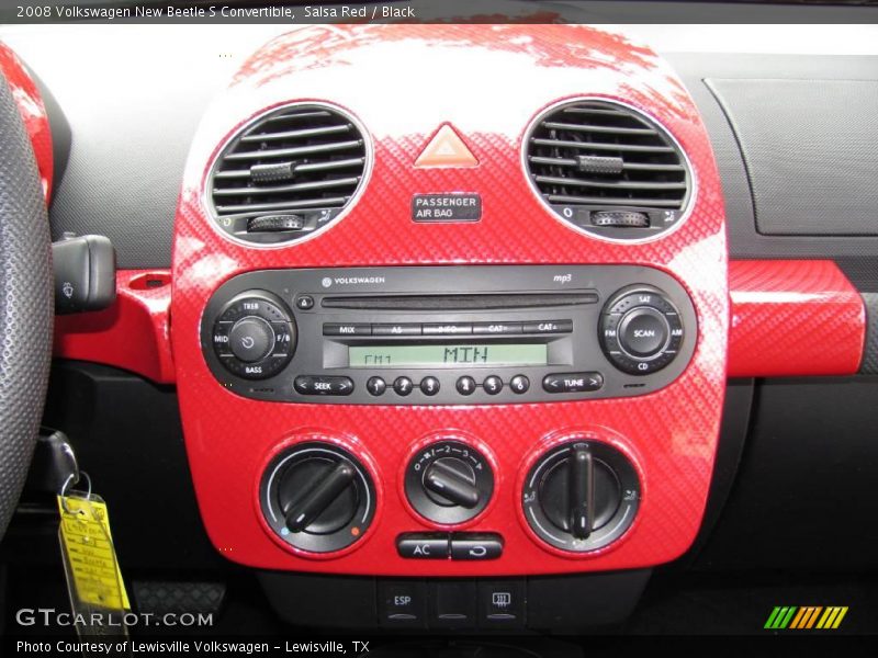Salsa Red / Black 2008 Volkswagen New Beetle S Convertible
