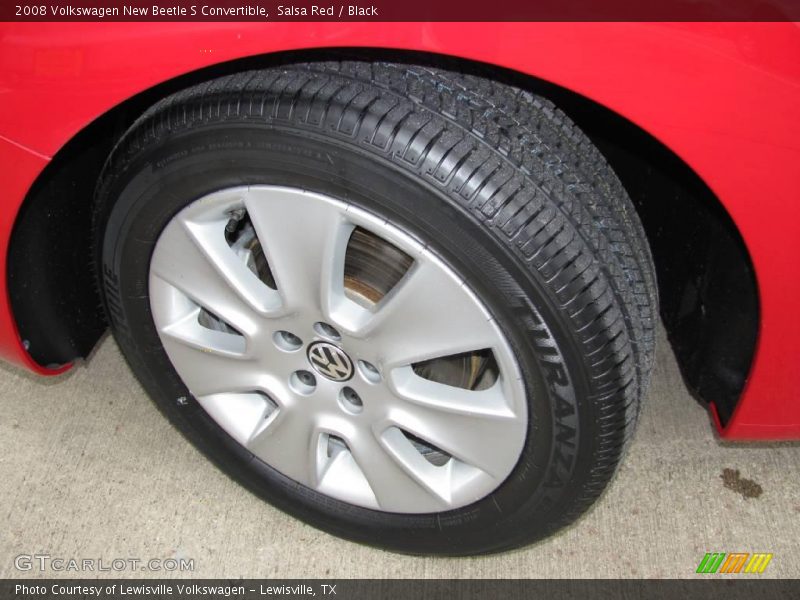 Salsa Red / Black 2008 Volkswagen New Beetle S Convertible