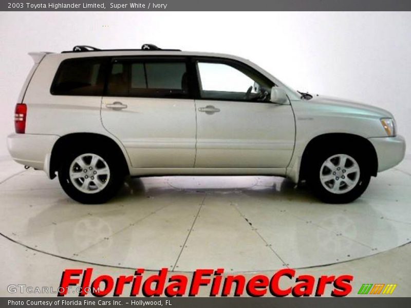 Super White / Ivory 2003 Toyota Highlander Limited