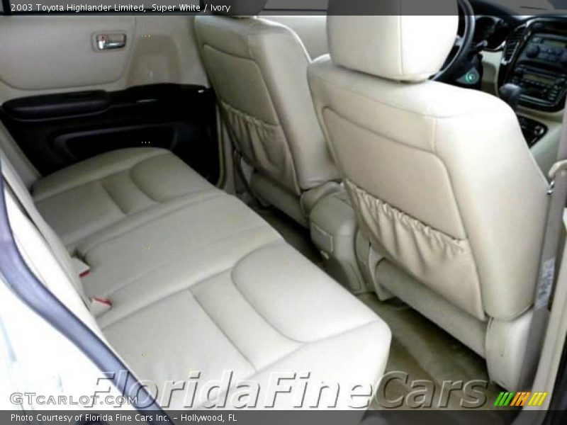 Super White / Ivory 2003 Toyota Highlander Limited