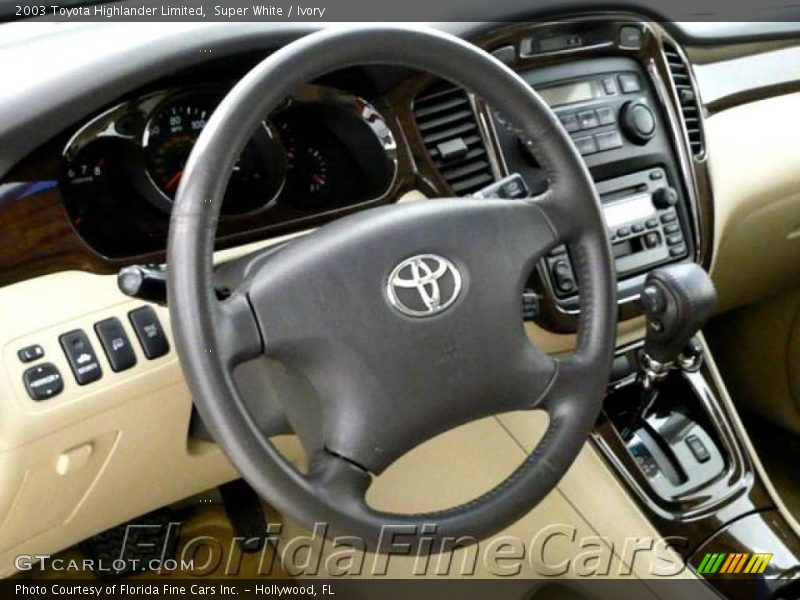 Super White / Ivory 2003 Toyota Highlander Limited