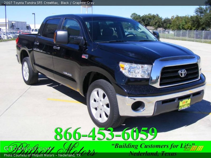 Black / Graphite Gray 2007 Toyota Tundra SR5 CrewMax