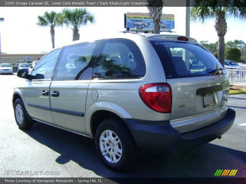 Linen Gold Metallic Pearl / Dark Khaki/Light Graystone 2006 Dodge Caravan SE