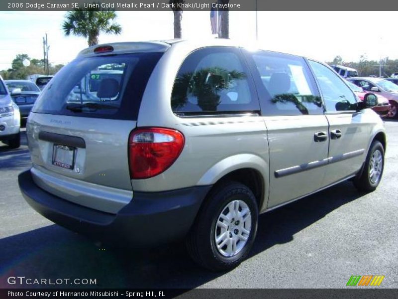 Linen Gold Metallic Pearl / Dark Khaki/Light Graystone 2006 Dodge Caravan SE
