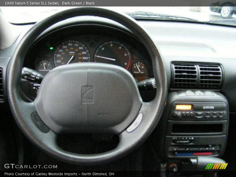 Dark Green / Black 1999 Saturn S Series SL1 Sedan