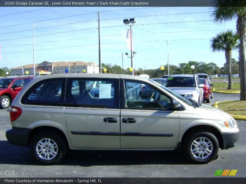 Linen Gold Metallic Pearl / Dark Khaki/Light Graystone 2006 Dodge Caravan SE