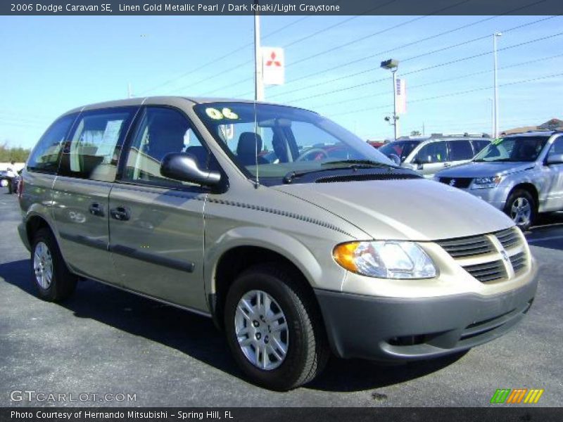 Linen Gold Metallic Pearl / Dark Khaki/Light Graystone 2006 Dodge Caravan SE