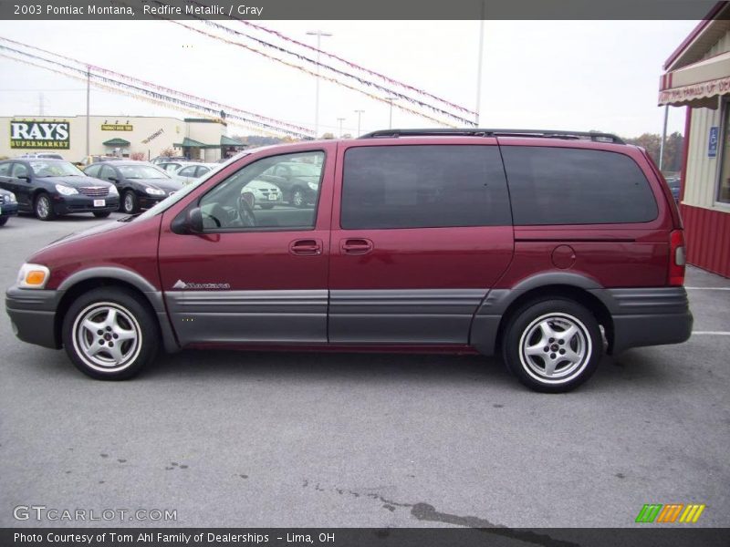 Redfire Metallic / Gray 2003 Pontiac Montana