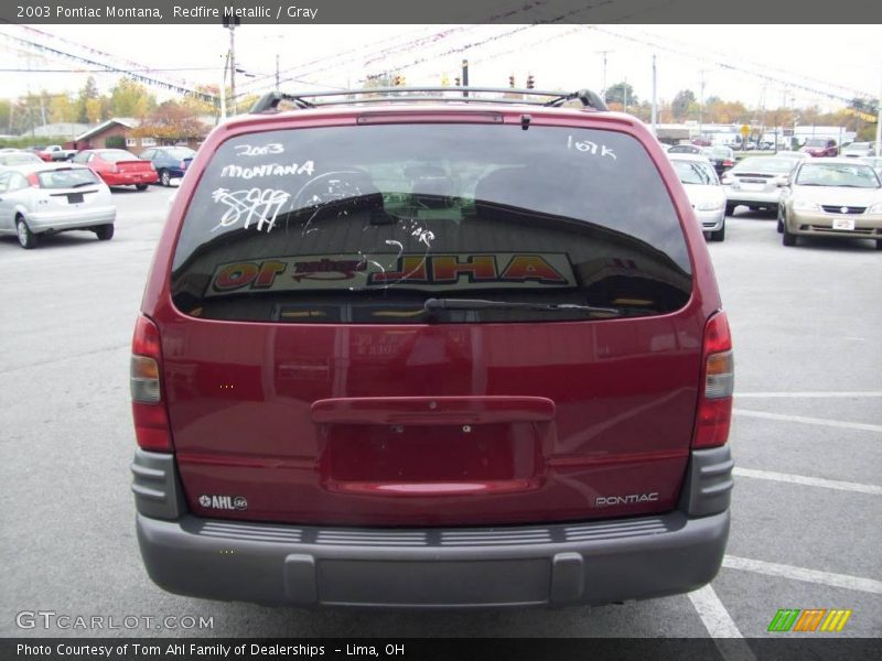 Redfire Metallic / Gray 2003 Pontiac Montana