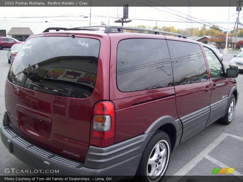 Redfire Metallic / Gray 2003 Pontiac Montana