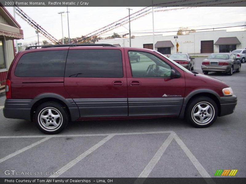Redfire Metallic / Gray 2003 Pontiac Montana
