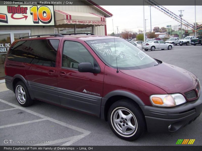 Redfire Metallic / Gray 2003 Pontiac Montana