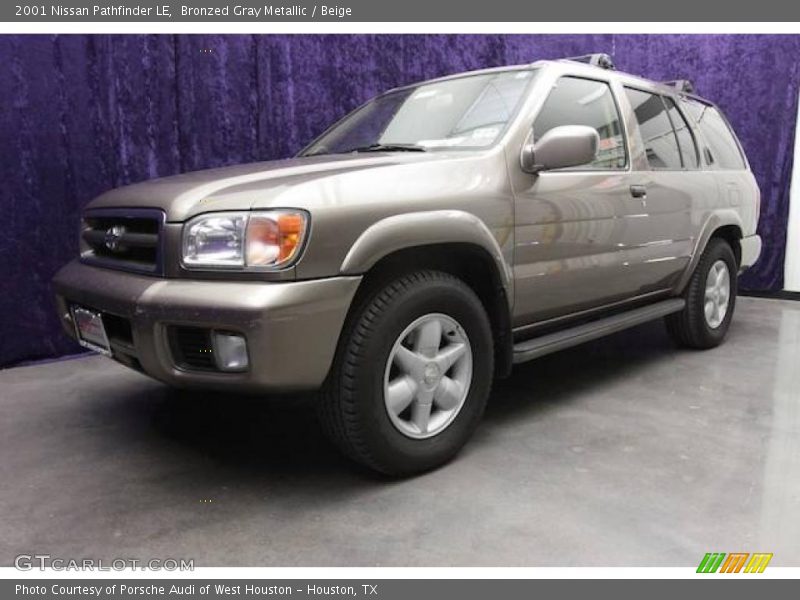 Bronzed Gray Metallic / Beige 2001 Nissan Pathfinder LE