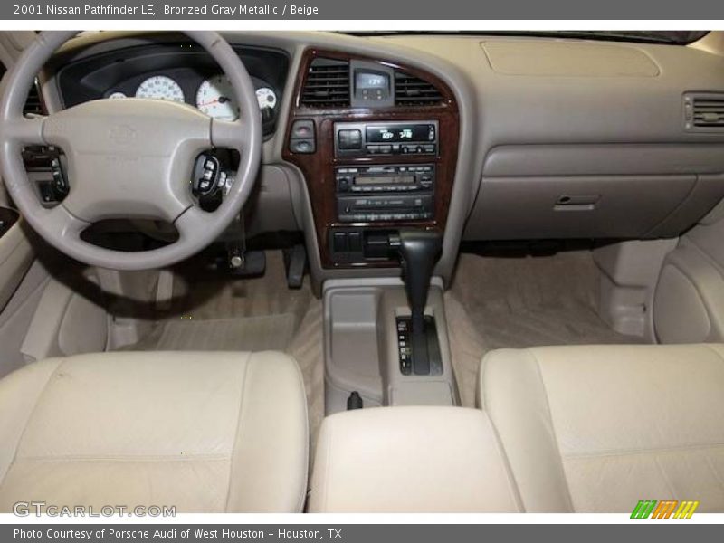 Bronzed Gray Metallic / Beige 2001 Nissan Pathfinder LE