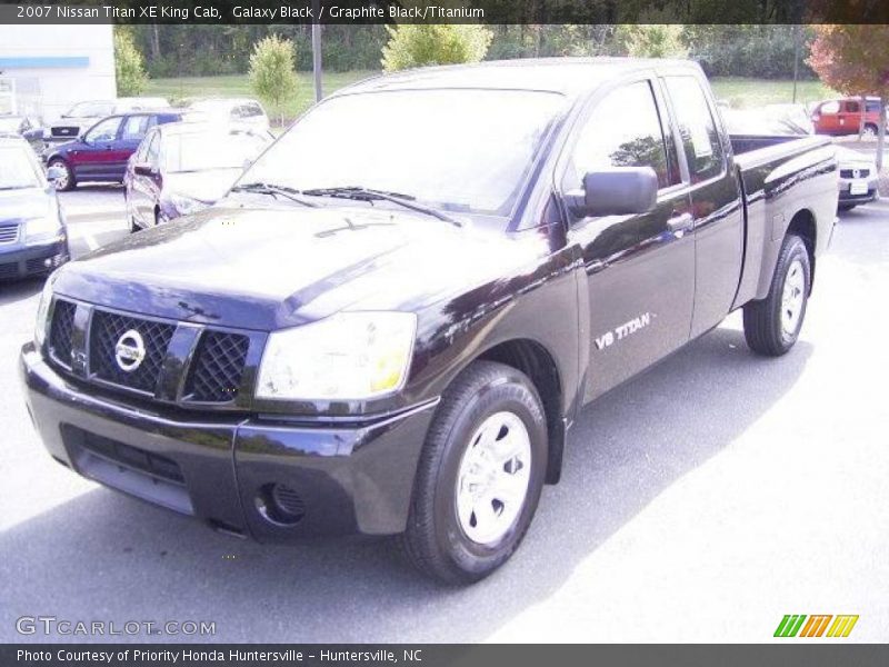 Galaxy Black / Graphite Black/Titanium 2007 Nissan Titan XE King Cab
