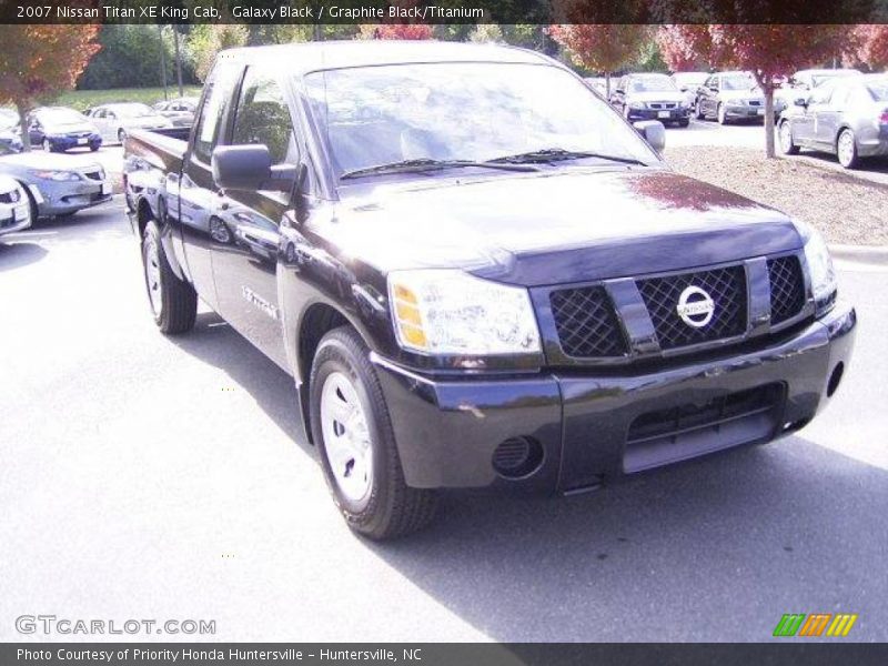 Galaxy Black / Graphite Black/Titanium 2007 Nissan Titan XE King Cab