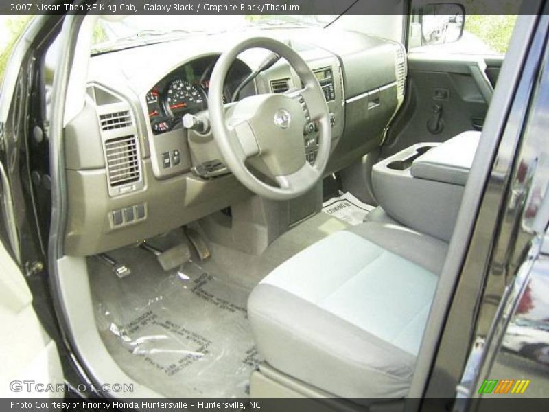 Galaxy Black / Graphite Black/Titanium 2007 Nissan Titan XE King Cab