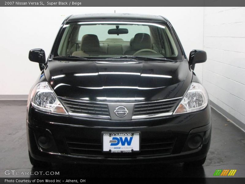 Super Black / Beige 2007 Nissan Versa SL