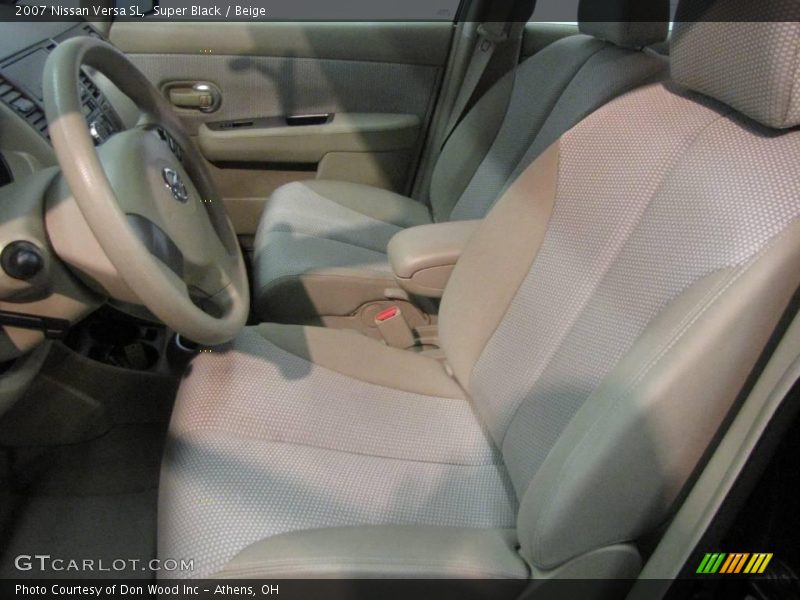 Super Black / Beige 2007 Nissan Versa SL