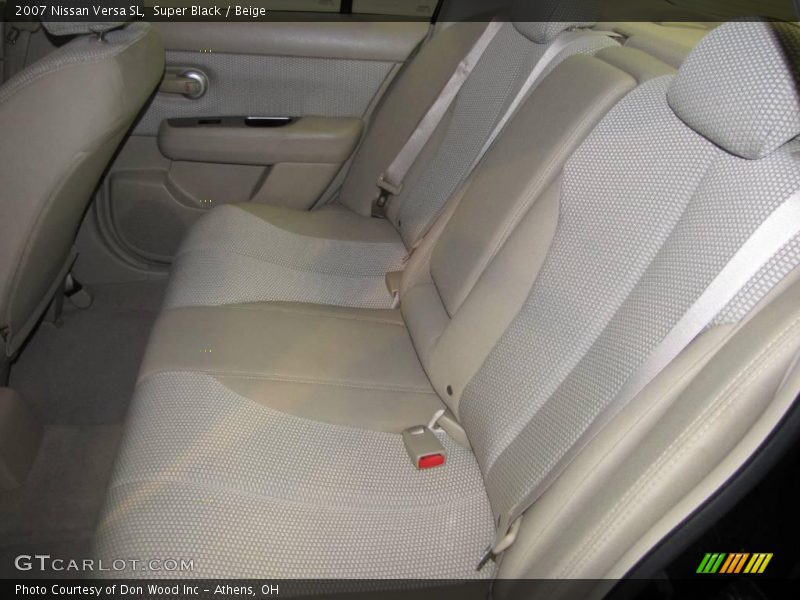 Super Black / Beige 2007 Nissan Versa SL