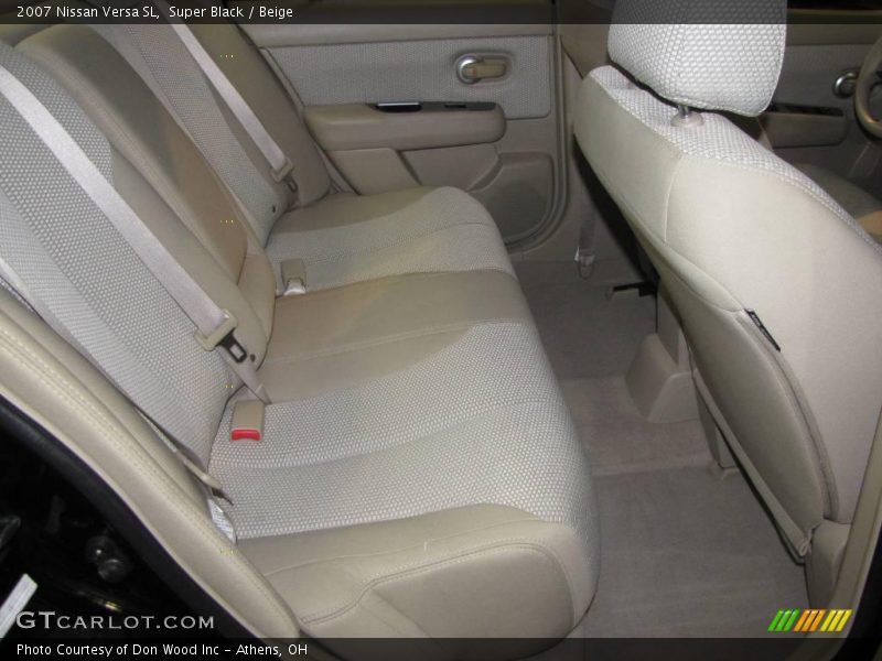 Super Black / Beige 2007 Nissan Versa SL