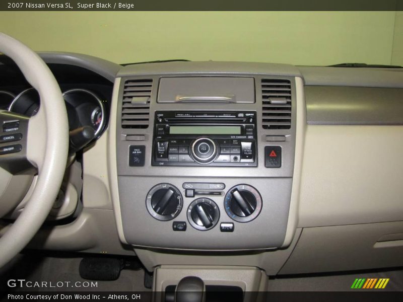 Super Black / Beige 2007 Nissan Versa SL