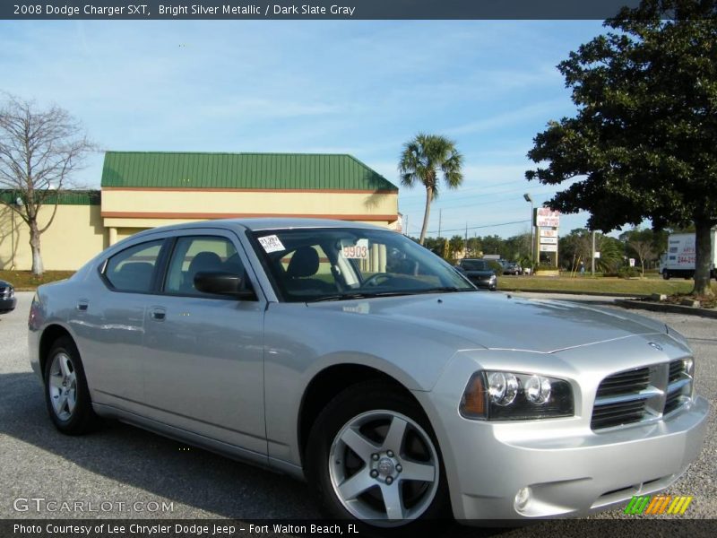 Bright Silver Metallic / Dark Slate Gray 2008 Dodge Charger SXT