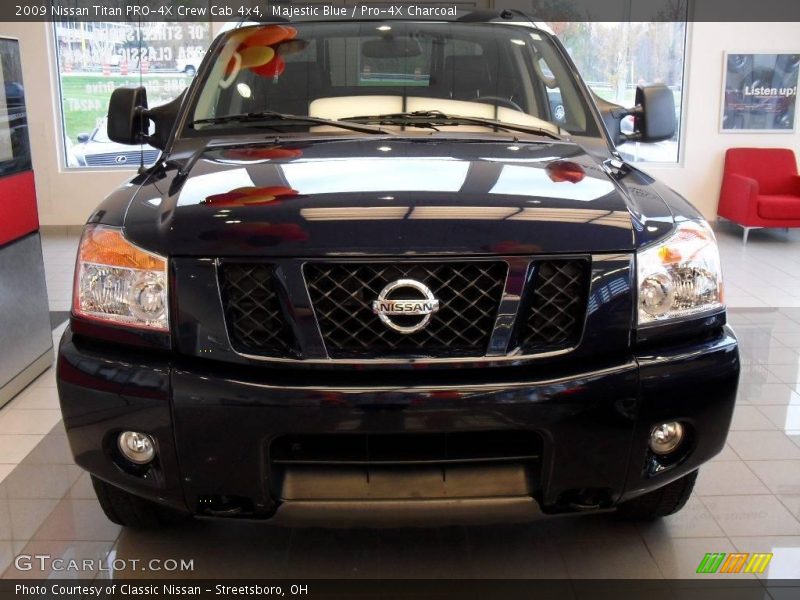 Majestic Blue / Pro-4X Charcoal 2009 Nissan Titan PRO-4X Crew Cab 4x4