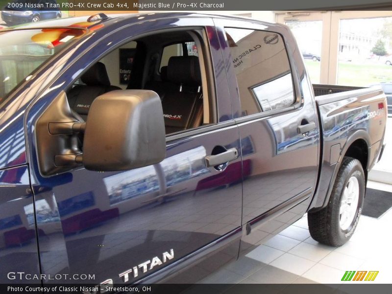 Majestic Blue / Pro-4X Charcoal 2009 Nissan Titan PRO-4X Crew Cab 4x4