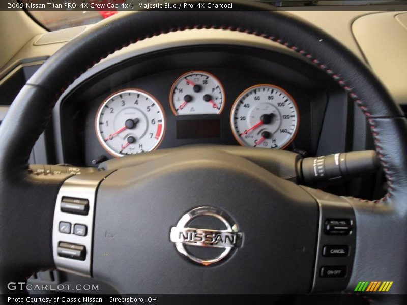 Majestic Blue / Pro-4X Charcoal 2009 Nissan Titan PRO-4X Crew Cab 4x4