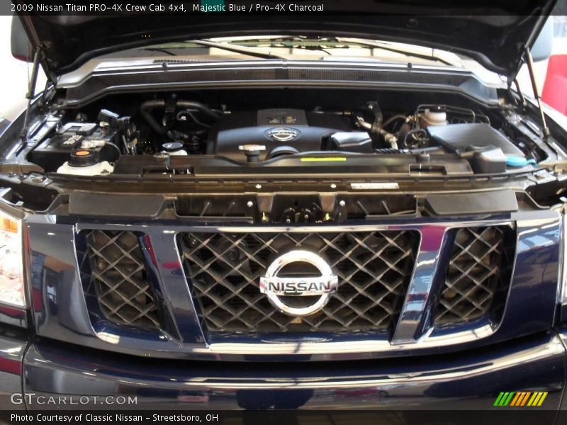 Majestic Blue / Pro-4X Charcoal 2009 Nissan Titan PRO-4X Crew Cab 4x4