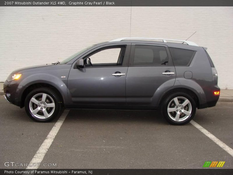 Graphite Gray Pearl / Black 2007 Mitsubishi Outlander XLS 4WD