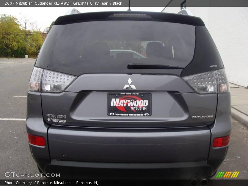 Graphite Gray Pearl / Black 2007 Mitsubishi Outlander XLS 4WD