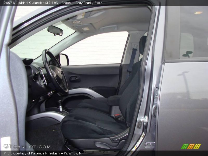 Graphite Gray Pearl / Black 2007 Mitsubishi Outlander XLS 4WD
