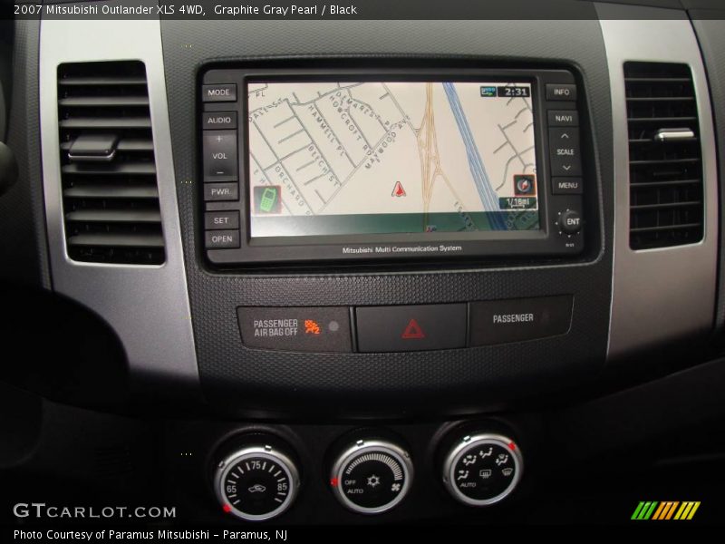 Graphite Gray Pearl / Black 2007 Mitsubishi Outlander XLS 4WD