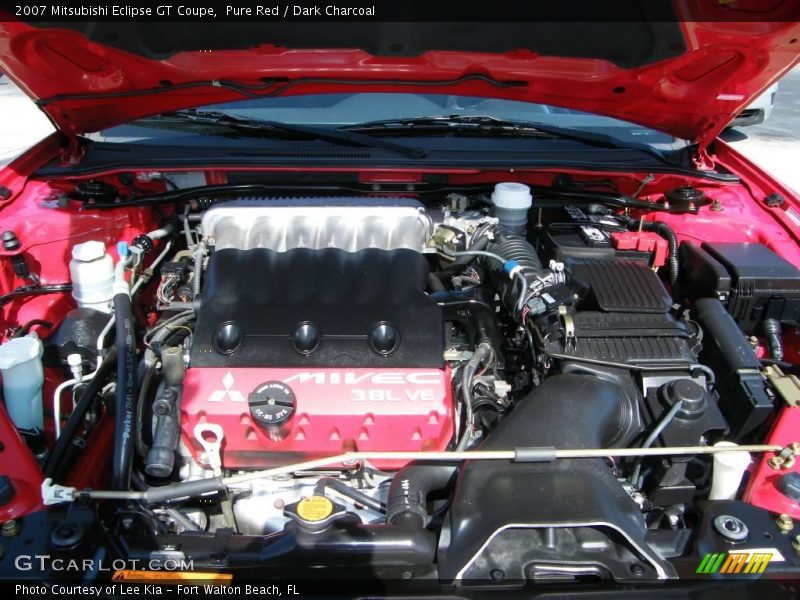 Pure Red / Dark Charcoal 2007 Mitsubishi Eclipse GT Coupe