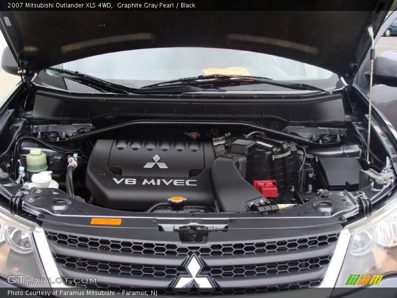 Graphite Gray Pearl / Black 2007 Mitsubishi Outlander XLS 4WD