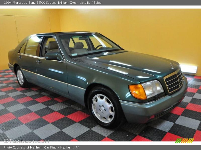 Brilliant Green Metallic / Beige 1994 Mercedes-Benz S 500 Sedan