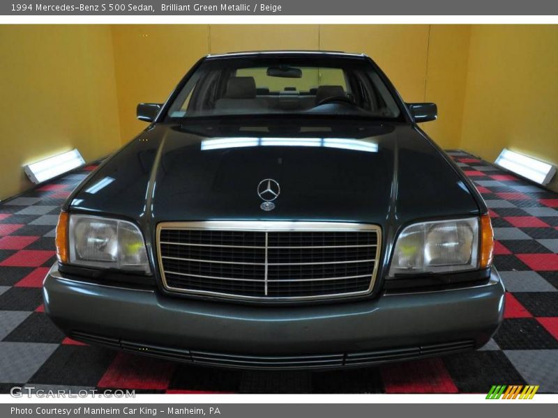 Brilliant Green Metallic / Beige 1994 Mercedes-Benz S 500 Sedan