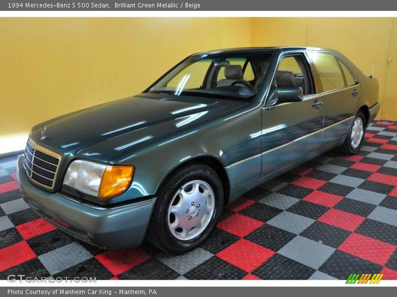 Brilliant Green Metallic / Beige 1994 Mercedes-Benz S 500 Sedan